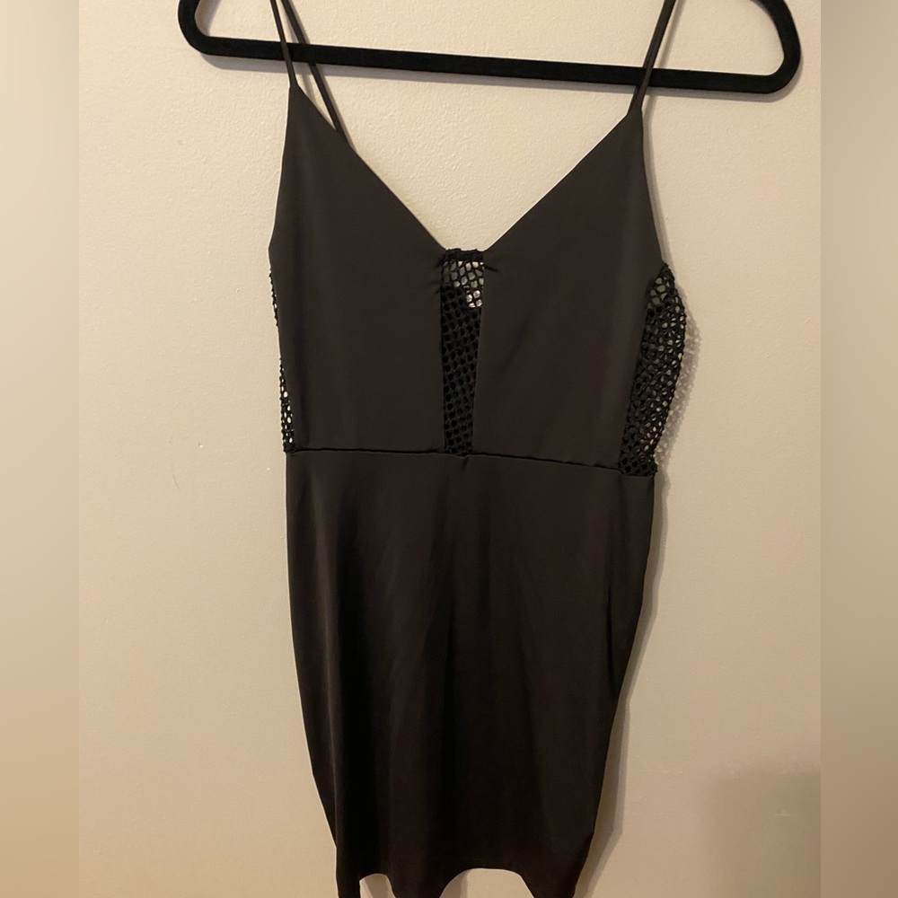 Silence and noise black cocktail dress